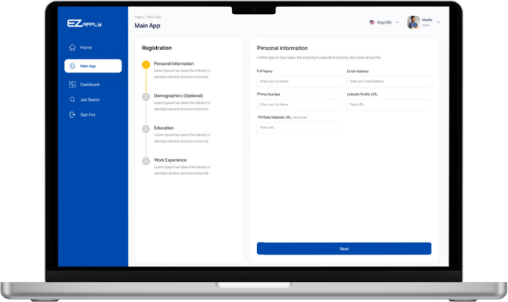 EZApply Dashboard